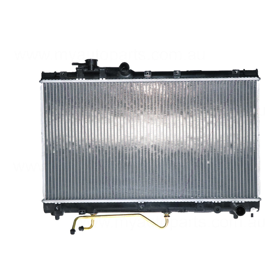 Radiator 32 / 32 mm Plastic Aluminium 350 x 638 x 26 mm Mauto 2.2 L 5SFE Aftermarket Suits Toyota Celica ST204R/ST205R 1993 to 1999