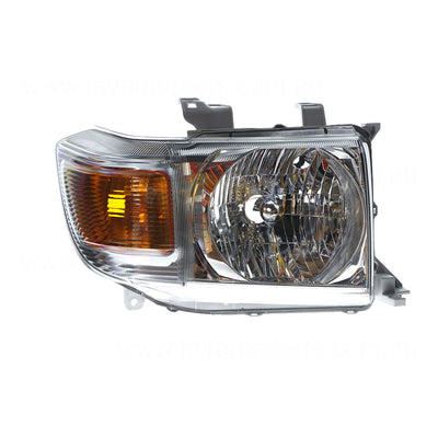 Head Lamp Drivers Side Genuine suits Toyota Landcruiser 70 Series 2007 to 2016