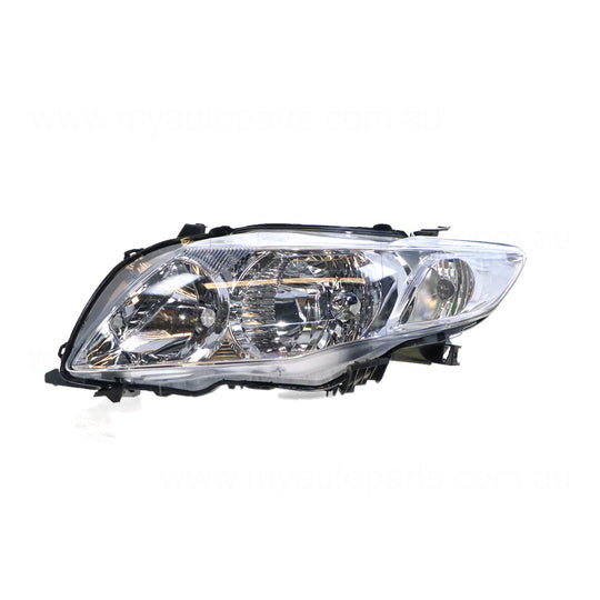 Halogen Head Lamp Passenger Side Certified Suits Toyota Corolla ZRE152R 2007 to 2010
