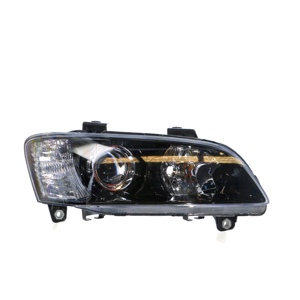 Black Projector Head Lamp Drivers Side Certified suits Holden Commodore VE 8/2006 to 9/2010