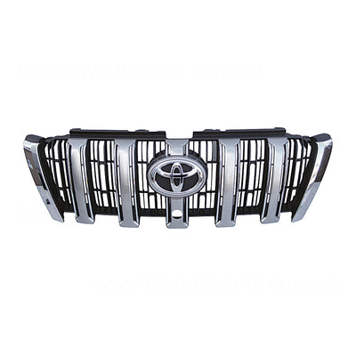 Grille OEM suits Toyota Prado 150 Series Kakadu 11/2013 to 11/2017 (suits Pre-Crash & Terrain Monitor Systems)