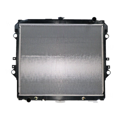 Radiator 35 / 35 mm Plastic Aluminium 550 x 656 x 16 mm Automatic 2.7 L 2TRFE Aftermarket Suits Toyota Hilux TGN121R 2015 to 2020