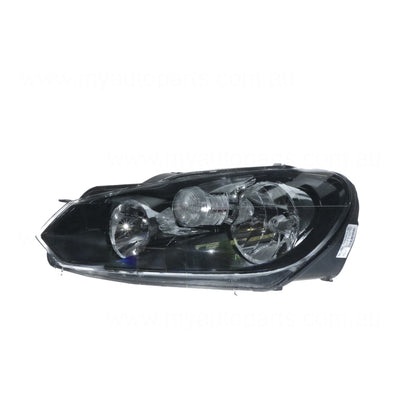 Halogen Head Lamp Passenger Side Genuine Suits Volkswagen Golf MK 6 2009 to 2021
