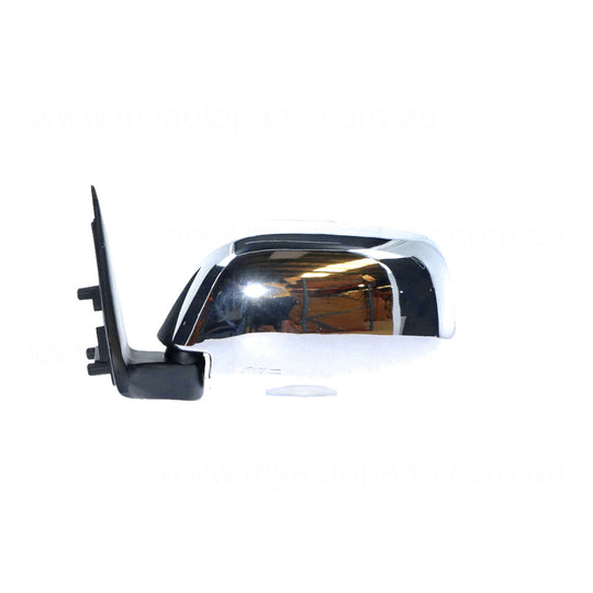 Chrome Door Mirror Sail Mount Passenger Side Aftermarket Suits Toyota Hilux 80 Series 1988 to 1997