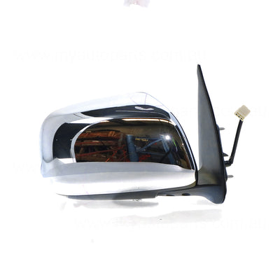 Chrome Door Mirror Electric Adjust Drivers Side Genuine suits Toyota Hilux 15/16/25/26 Series SR & SR5 2005 to 2009