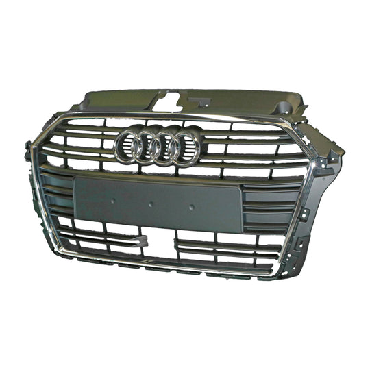 Chrome/Black Grille OEM Suits Audi A3 8V 2016 On