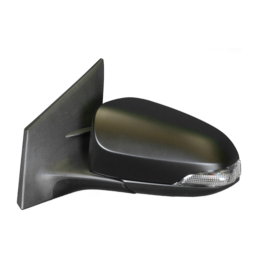 Certified Door Mirror Passenger Side With Auto Folding Matt Black With Heated suits Toyota Corolla ZRE182R 2012 to 2018