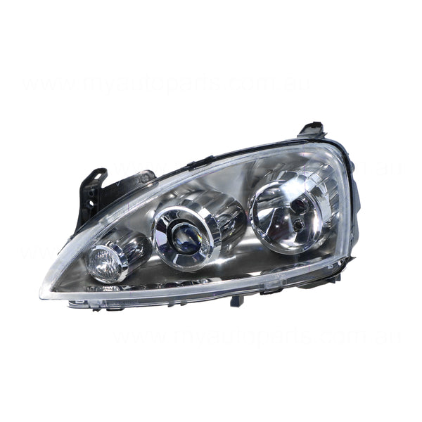 Head Lamp Passenger Side Certified Suits Holden Barina SRi XC 2001 to 2005