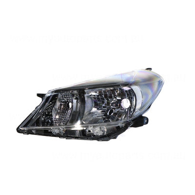 Halogen Head Lamp Passenger Side Genuine Suits Toyota Yaris ZR NCP131 2011 to 2014