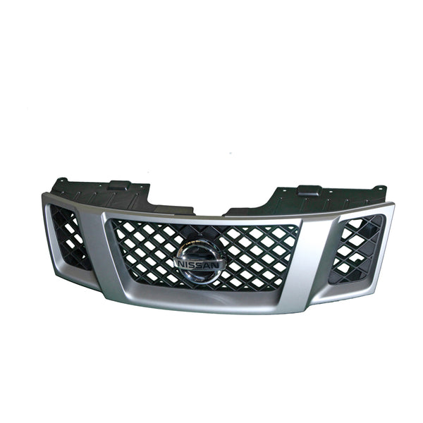 Titanium Silver Grille OEM suits Nissan Navara D40 5/2005 to 1/2010 (Spain Built)