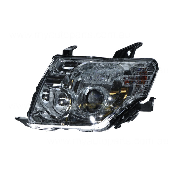 Halogen Head Lamp Passenger Side OEM suits Mitsubishi Pajero 2008 to 2014