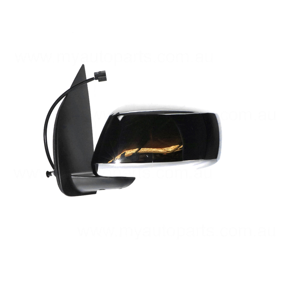 Chrome Door Mirror Passenger Side Aftermarket suits Nissan Navara D40 & Pathfinder R51 2005 to 2007