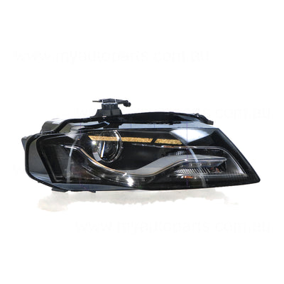 Bi-Xenon Head Lamp Drivers Side Certified Suits Audi A4 B8 4/2008 to 5/2012