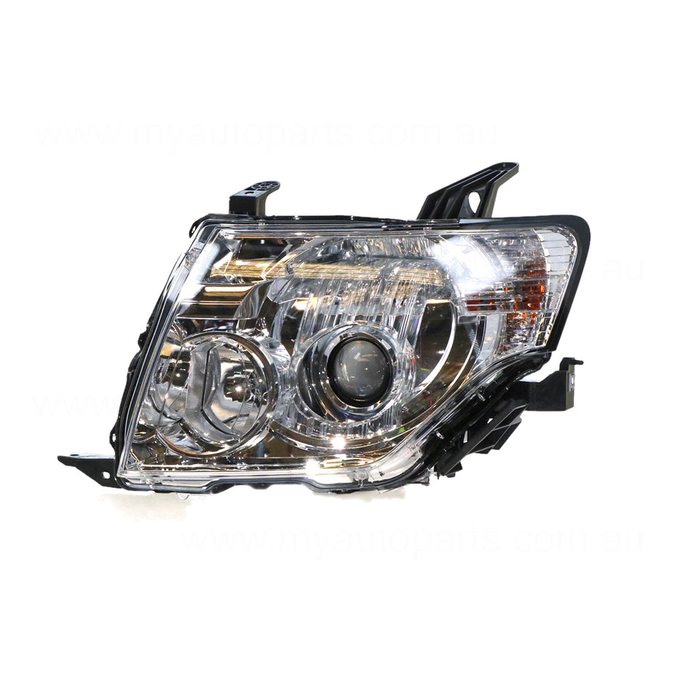 Xenon Chrome Head Lamp Passenger Side OEM suits Mitsubishi Pajero Exceed 2006 to 2009