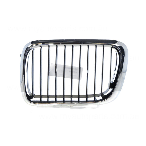 Chrome/Black Grille Passenger Side Aftermarket Suits BMW 3 Series E36 1996 to 1998