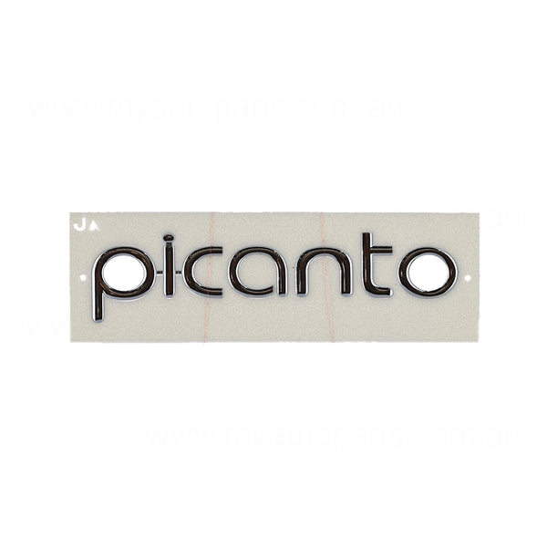 Kia Picanto OEM Tail Gate Emblem 02/2019 to 10/2023 - 86320G6000