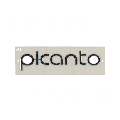 Kia Picanto OEM Tail Gate Emblem 02/2019 to 10/2023 - 86320G6000