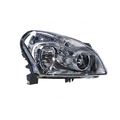 Head Lamp Drivers Side Certified Suits Nissan Dualis J10 2007 to 2009