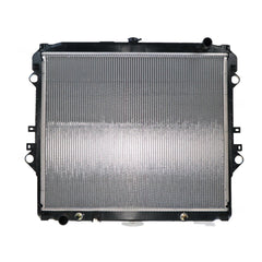Radiator 35 / 35 mm Plastic Aluminium 550 x 656 x 16 mm Automatic 2.7 L 2TRFE Aftermarket Suits Toyota Hilux TGN121R 2015 to 2020