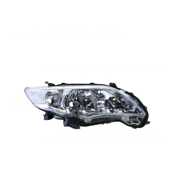 Halogen Electric Adjust Head Lamp Drivers Side OEM Suits Toyota Corolla ZRE152R 2010 to 2013