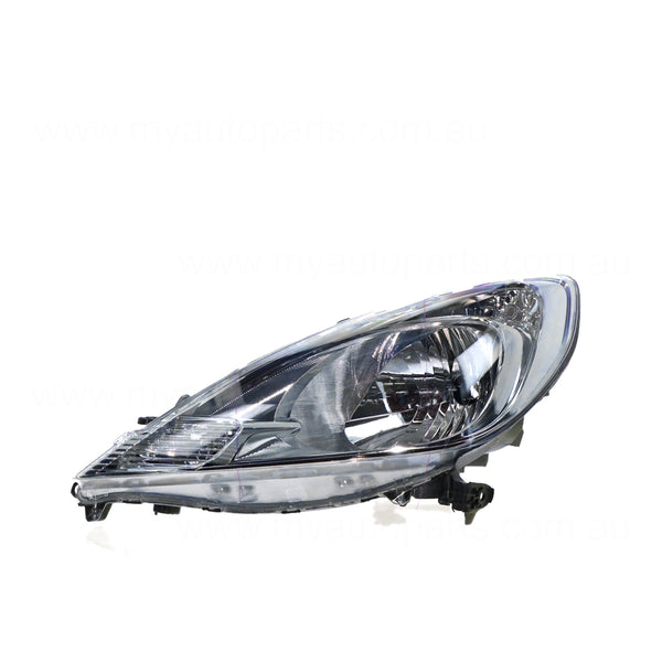 Halogen Manual Adjust Head Lamp Passenger Side Certified Suits Honda Jazz GE 2013 to 2014