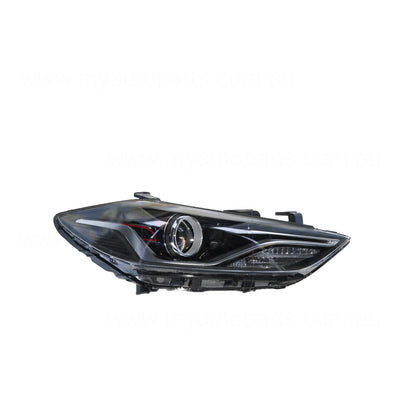 Bi-Xenon Head Lamp Drivers Side OEM Suits Hyundai Elantra AD SR Turbo 2016 to 2018