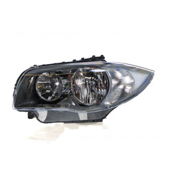 Halogen Black Head Lamp Passenger Side Certified suits BMW 1 Series 2007 to 2009