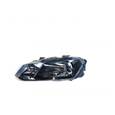Halogen Head Lamp Passenger Side Certified Suits Volkswagen Polo Trendline 6R 2010 to 2014