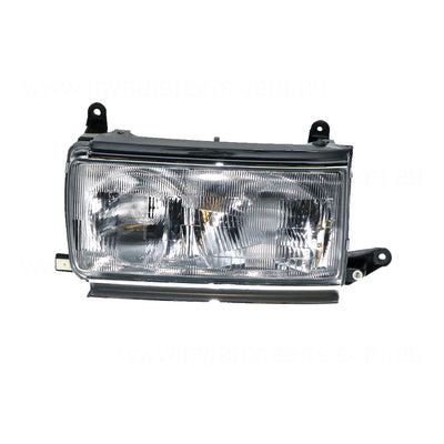 Head Lamp Passenger Side Certified Suits Toyota Landcruiser FZJ80R/HDJ80R/HZJ80R 1990 to 1998