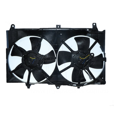 12 v Radiator Fan Assembly Aftermarket Suits Nissan 350Z Z33 2003 to 2007