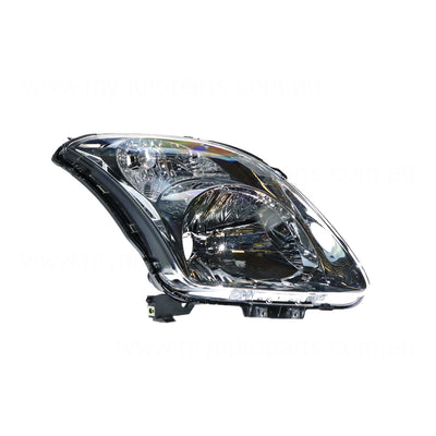 Halogen Head Lamp Drivers Side Genuine Suits Suzuki Swift RS415 2005 to 2010