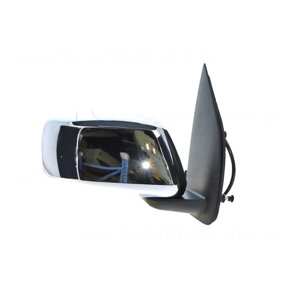 Chrome Door Mirror Drivers Side Aftermarket suits Nissan Navara D40 & Pathfinder R51 2005 to 2007