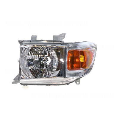 Head Lamp Passenger Side OEM suits Toyota Landcruiser 70 Series 2007 to 2016