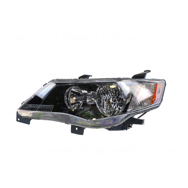 Xenon Head Lamp Black Passenger Side OEM Suits Mitsubishi Outlander ZG 2006 to 2009
