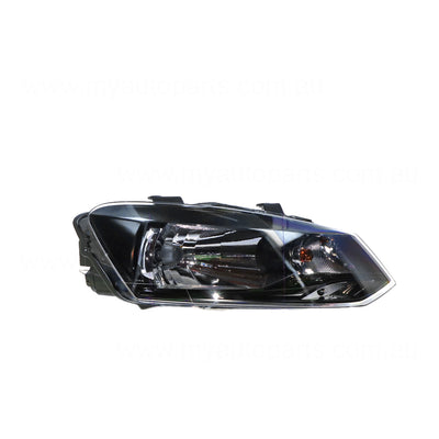 Halogen Head Lamp Drivers Side OES Suits Volkswagen Polo Trendline 6R 2010 to 2014