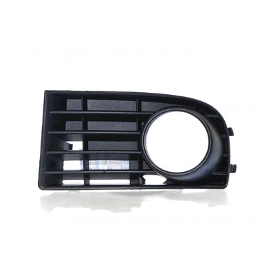 Black Front Bar Grille With Fog Light Mount Passenger Side Certified Suits Volkswagen Golf MK 5 7/2004 to 2/2009
