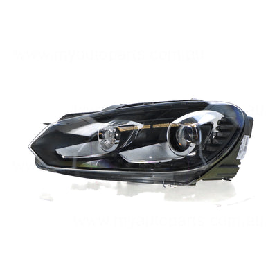 Xenon Head Lamp Passenger Side OEM Suits Volkswagen Golf MK 6 Cabriolet 11/2011 On