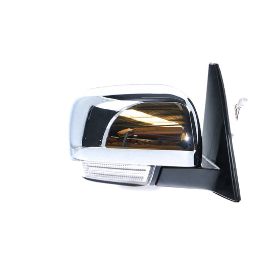Chrome Door Mirror With Indicator Drivers Side OEM suits Mitsubishi Pajero 2008 On