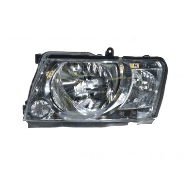 Head Lamp Passenger Side Certified Suits Nissan Patrol GU/Y61 1997 to 2016