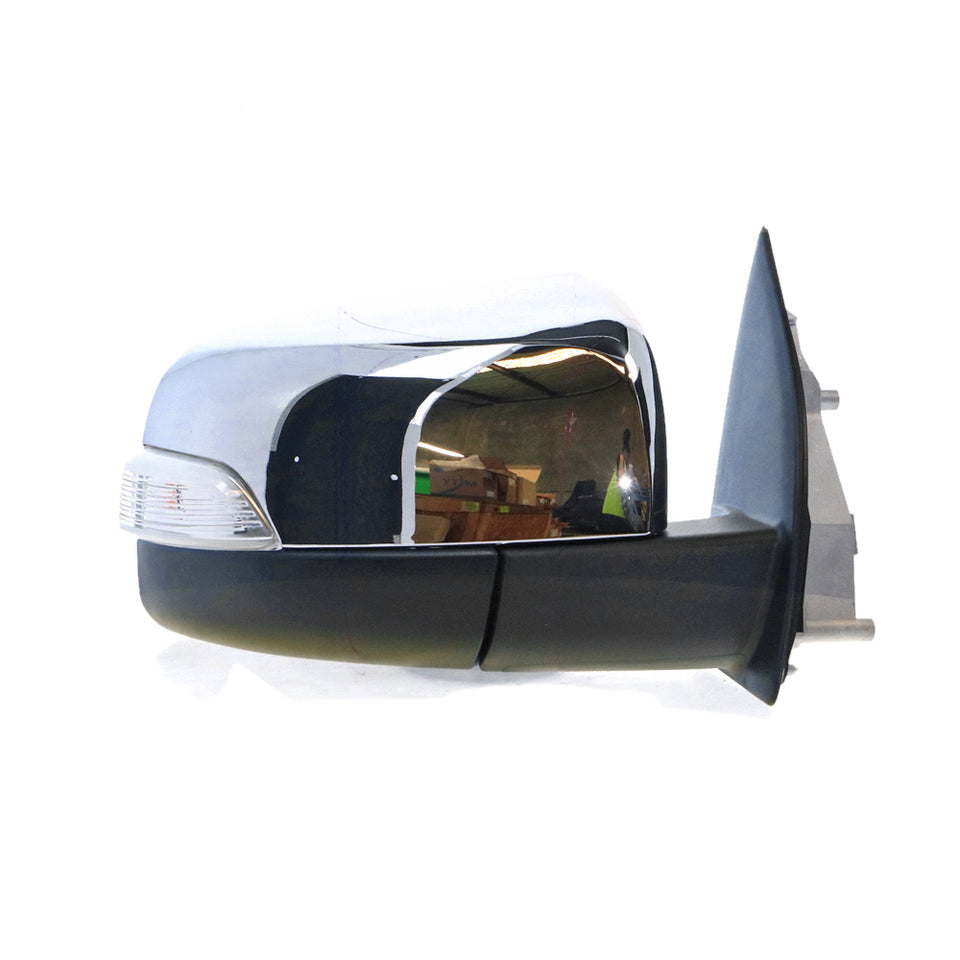 Chrome Door Mirror With Indicator Drivers Side Certified Suits Ford Ranger PX 9/2011 to 9/2018