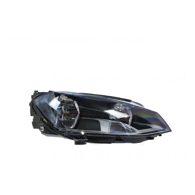 Halogen Manual Adjust Head Lamp Drivers Side Certified Suits Volkswagen Golf MK 7 2013 to 2017