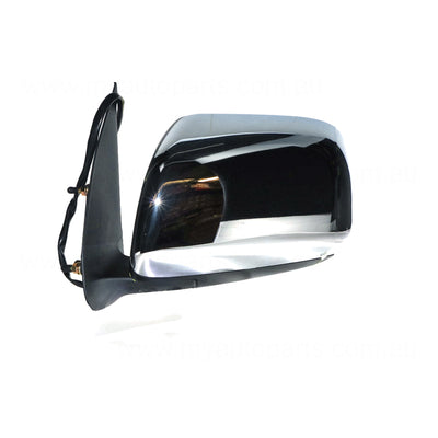 Chrome Door Mirror Electric Adjust Passenger Side Aftermarket suits Toyota Hilux 15/16/25/26 Series SR & SR5 2005 to 2009