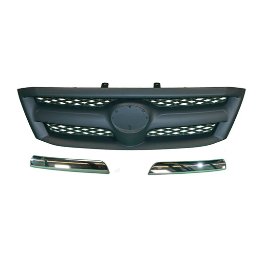 Black Grille with Chrome Surround Aftermarket suits Toyota Hilux 2/2005 to 8/2008