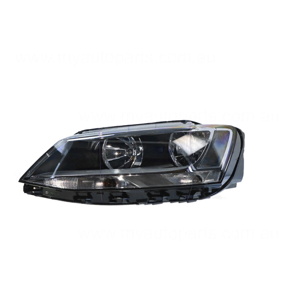 Halogen Manual Adjust Head Lamp Passenger Side OES Suits Volkswagen Jetta 1B 2011 to 2017
