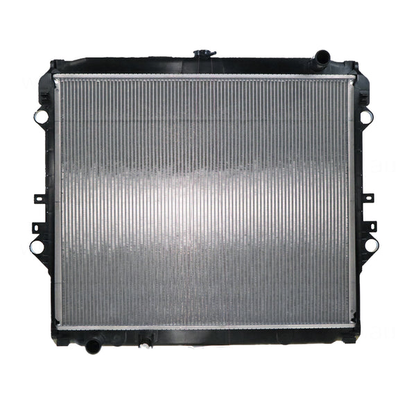 Radiator 32 / 35 mm Plastic Aluminium 550 x 656 x 16 mm Manual 2.7 L 2TRFE Aftermarket Suits Toyota Hilux TGN121R 2015 to 2020