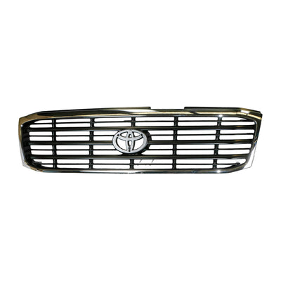 Black with Chrome Surround Grille Genuine suits Toyota Landcruiser 100 Series GXL 1/1998 to 8/2002