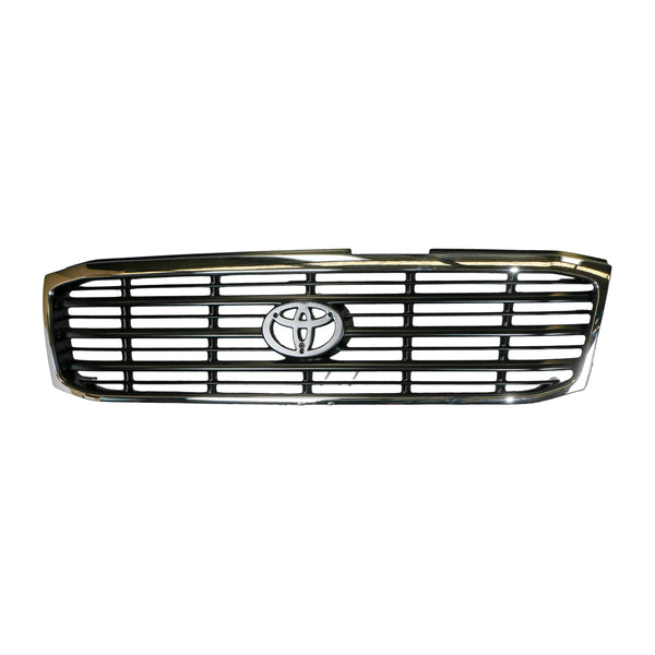 Black with Chrome Surround Grille Genuine suits Toyota Landcruiser 100 Series GXL 1/1998 to 8/2002