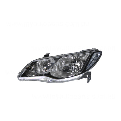 Head Lamp Passenger Side Genuine Suits Honda Civic 8th Generation FD 2006 to 2008