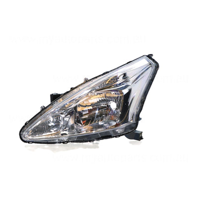 Halogen Manual Adjust Head Lamp Passenger Side Genuine Suits Nissan Pulsar C12 2013 to 2016