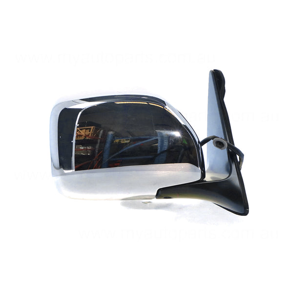 Chrome Door Mirror Electric Adjust Drivers Side OEM Suits Toyota Landcruiser 100 SERIES 1998 to 2007